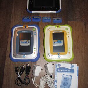 Vtech Innotab 3s, 2 and Innotab 2 Baby Kids Tablets Lot of 3 + Games & Chargers